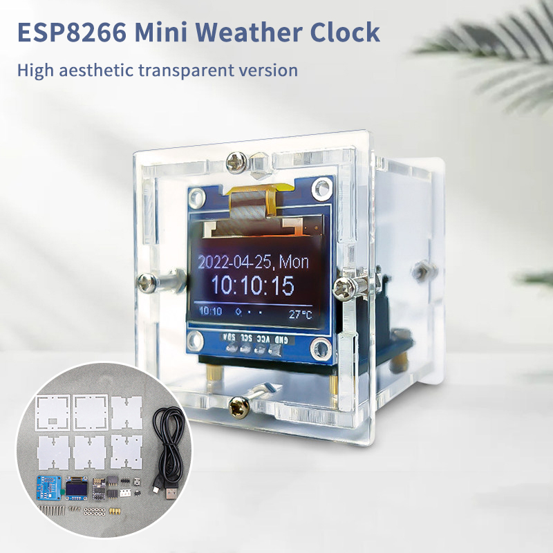 ESP8266 Mini Weather Clock Kit - Esp8266 recension och pris