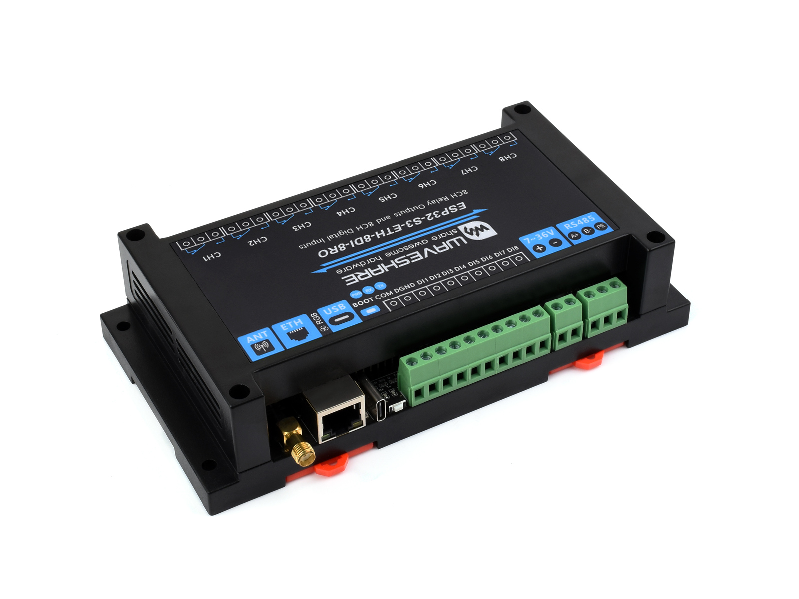 Waveshare Industrial 8-Channel - Esp32 Uart Module recension och pris