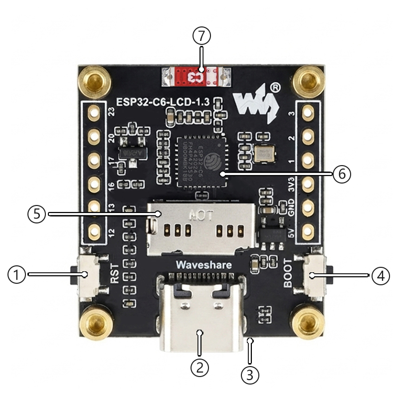 ESP32-C6 LCD Development Board - Espressif Esp32 recension och pris