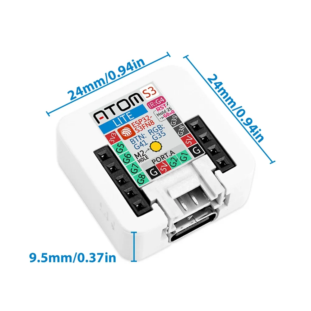 M5Stack AtomS3-Lite ESP32-S3 D - Esp32 Wifi Bluetooth Module recension och pris