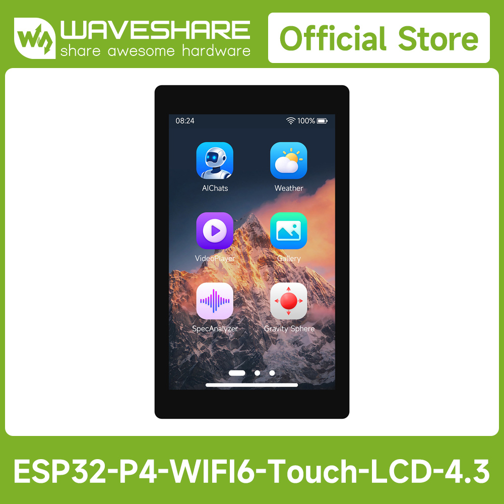 Waveshare ESP32-P4-WIFI6 4.3in - Esp32 Uart Module recension och pris