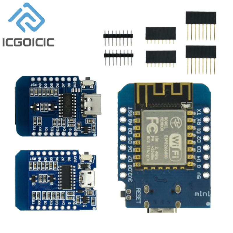 D1 Mini-Mini NodeMcu 4M Bytes  - Esp8266 Nodemcu recension och pris