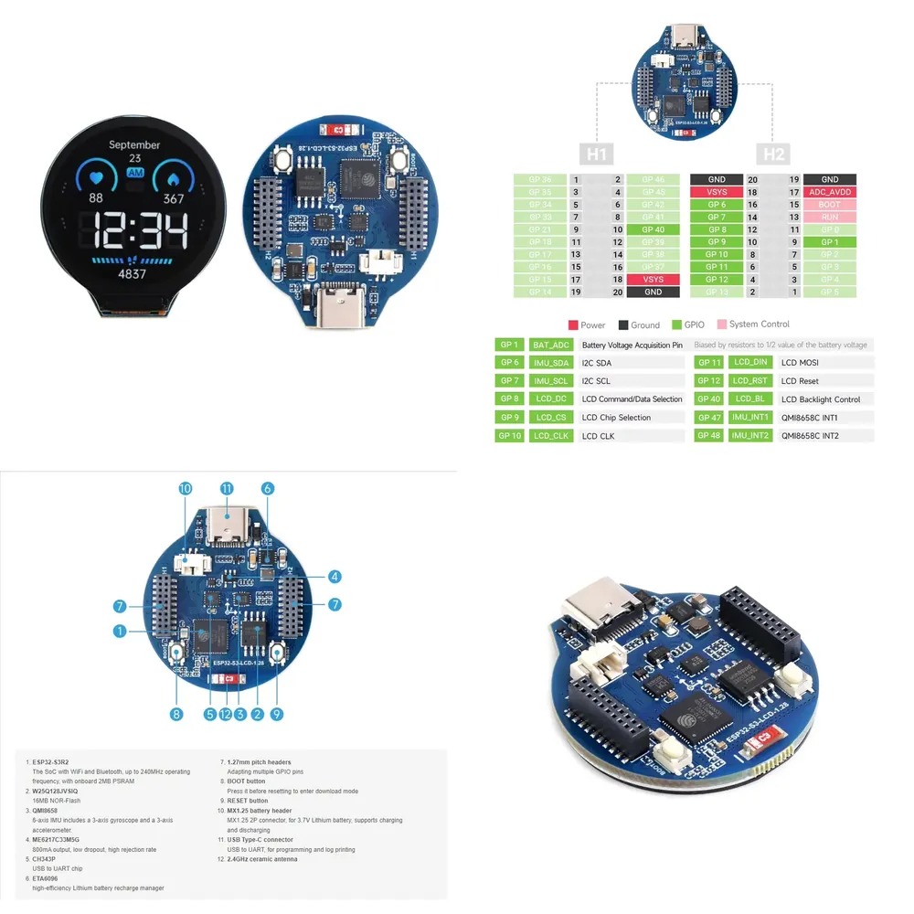 ESP32-S3 LCD development board - Esp32 recension och pris